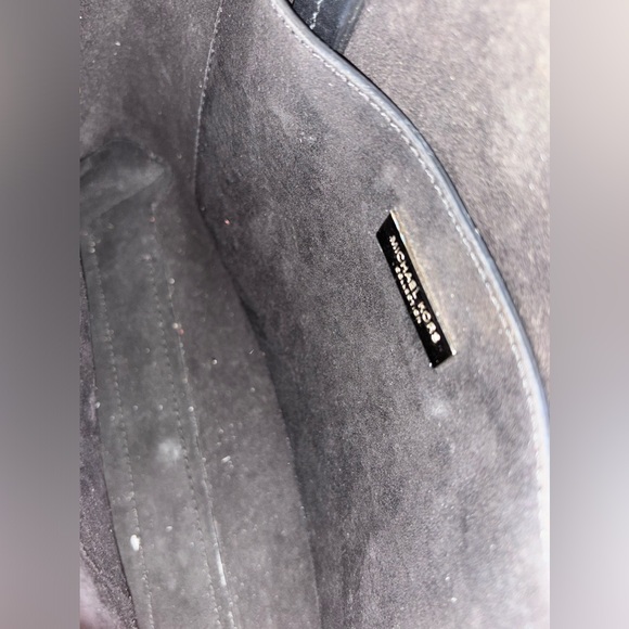 Michael Kors Collection shoulder bag satchel suede/leather black/tan - Picture 13 of 14